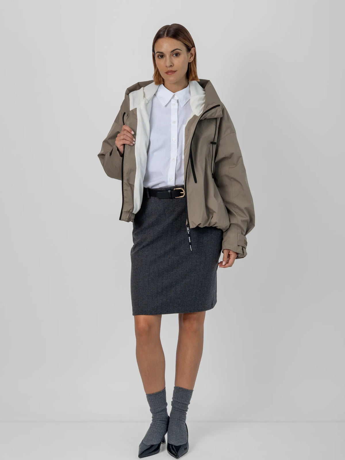 STM-TEX™ One Size Short Oversized Rain Jacket - Stay Puffit